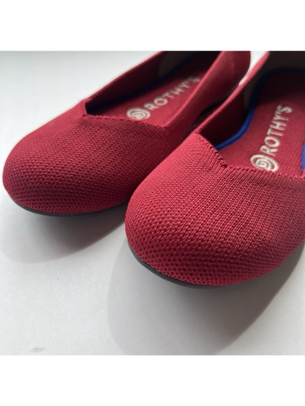 Rothy's Scooter Red The Flats Retired Ballet Shoes Round Toe Women's Size 6 US - Picture 9 of 10